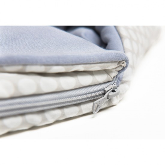 Port Bebe cu broderie Girafa Womar Zaffiro Gri/Alb