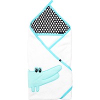 Prosop de baie cu broderie Crocodil 80x80 Womar Zaffiro AN-ZC-80