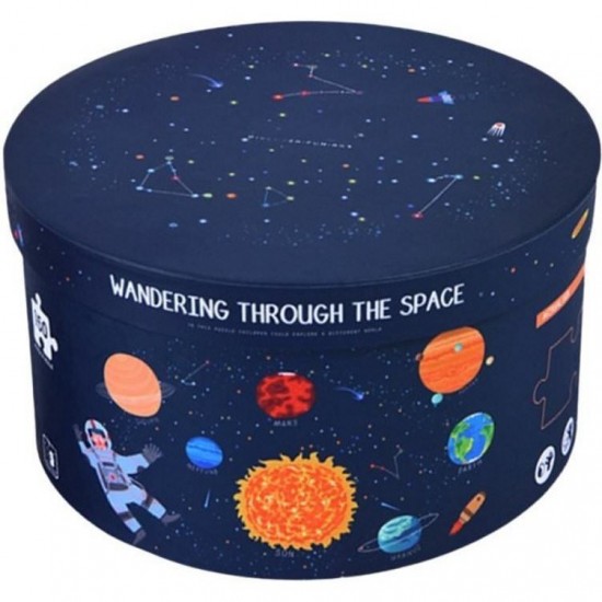 Puzzle rotund Spatiu 150 piese Mideer