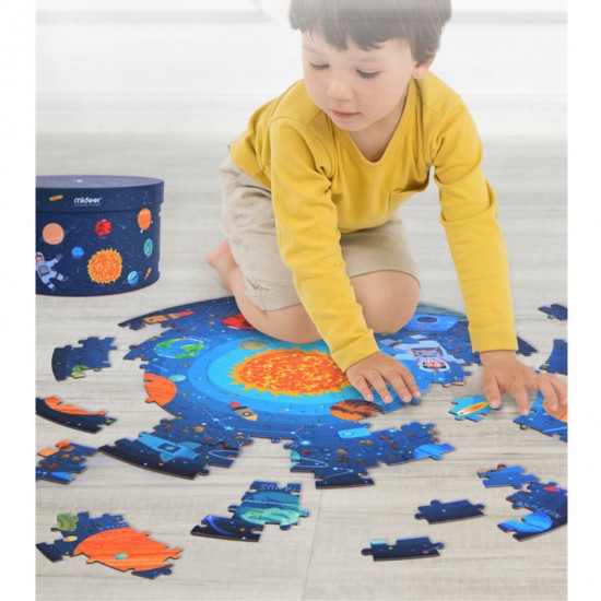Puzzle rotund Spatiu 150 piese Mideer