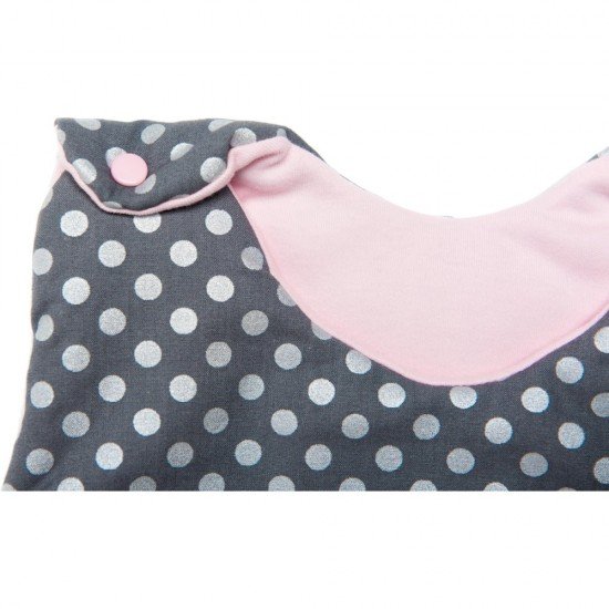 Sac de dormit cu broderie Elefant Womar Zaffiro Roz/Gri AN-SDZF-01EL