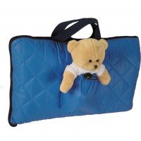 Sac de dormit pentru calatorii cu ursulet de plus inclus Tuloko TL004