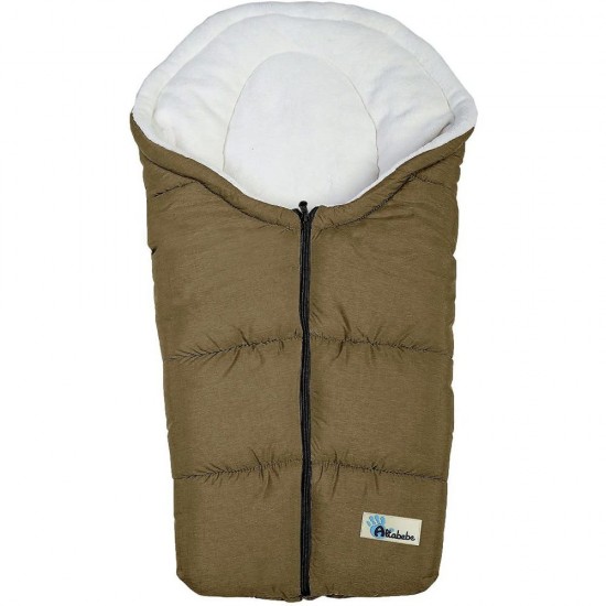 Sac de iarna pentru scaun auto si landou Alpin Line Altabebe Olive/Bej