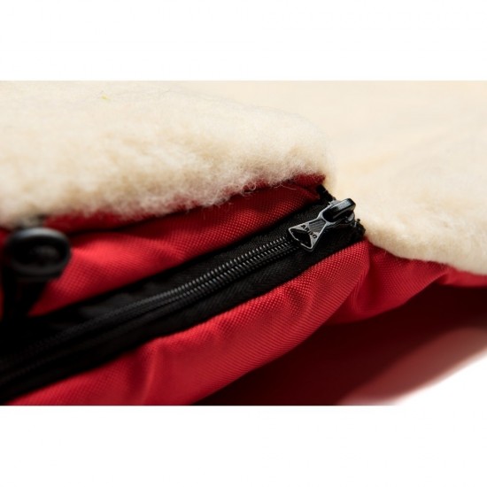 Sac de iarna Sleep and Grow Eco N20 din lana oaie Womar Zaffiro Rosu