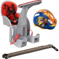 Scaun de bicicleta SafeFront Clasic si Casca Protectie Mickey WeeRide WR09DMK