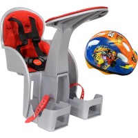 Scaun de bicicleta SafeFront Clasic si Casca Protectie Mickey WeeRide WR09DMK