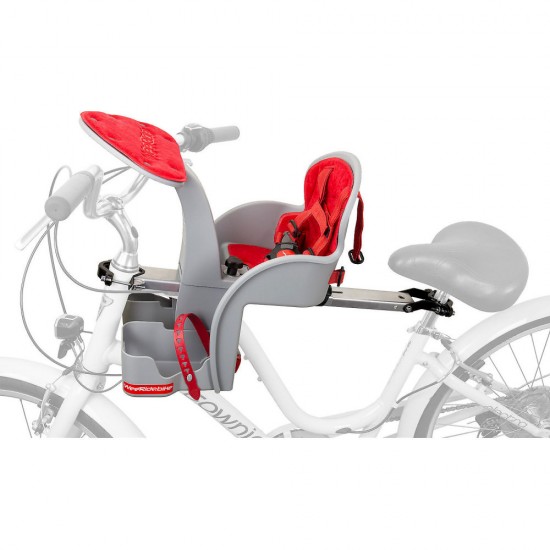 Scaun de bicicleta SafeFront Clasic si Casca Protectie Minnie WeeRide WR09DMN