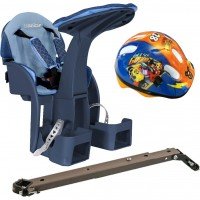 Scaun de bicicleta SafeFront Deluxe si Casca Protectie Mickey WeeRide WR10DMK