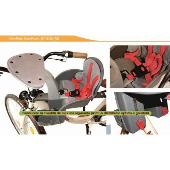 Scaun de bicicleta WeeRide WR01 Gri