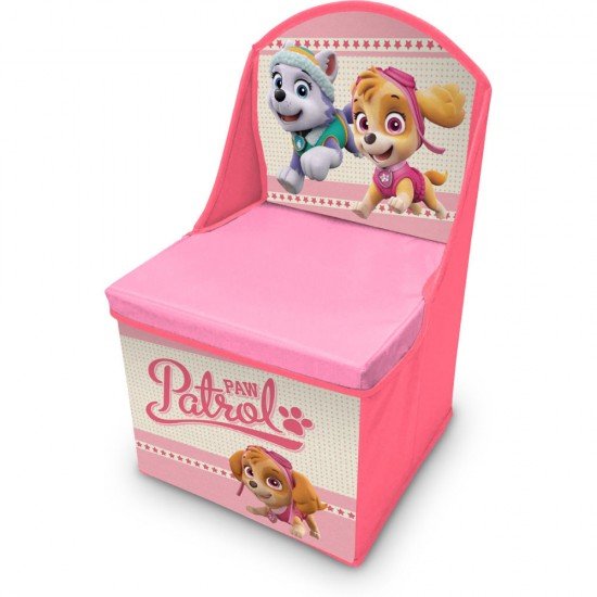 Scaun pliabil cu spatar si spatiu depozitare Paw Patrol SunCity LQ3004