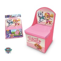 Scaun pliabil cu spatar si spatiu depozitare Paw Patrol SunCity LQ3004