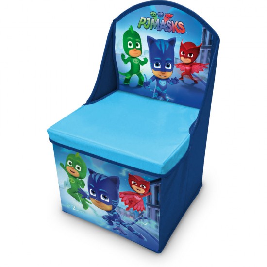 Scaun pliabil cu spatar si spatiu depozitare Pj Masks SunCity LQ3016