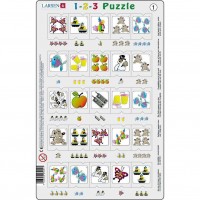Set 12 Puzzle-uri 1-2-3, 25 Piese Larsen LRP46