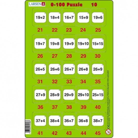 Set 16 Puzzle-uri 0 - 100, 25 Piese Larsen LRP48
