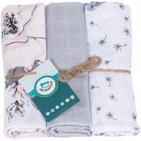 Set 3 scutece din muselina Infantilo Flori IF19192