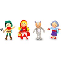 Set 4 marionete pentru deget Scufita Rosie Fiesta Crafts FCT-2376