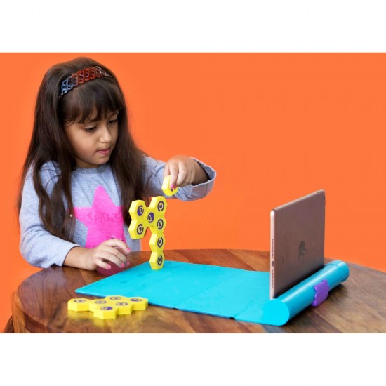 Set de constructie magnetic Plugo Link - Jucarie educativa bazata pe Realitate Augmentata Shifu