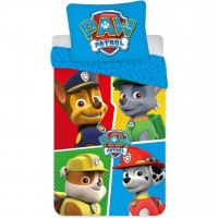Set lenjerie pat copii Paw Patrol Team 140x200 + 70x90 SunCity 