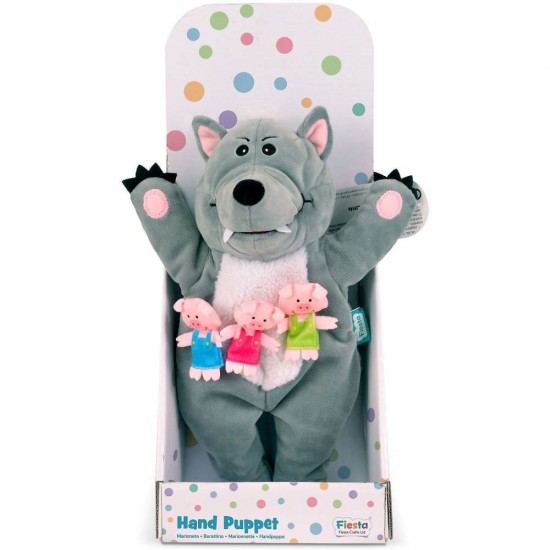 Set marionete Lupul si cei 3 Purcelusi Fiesta Crafts