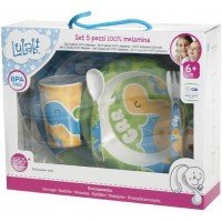 Set pentru masa melamina 5 piese Dino Lulabi 8136300