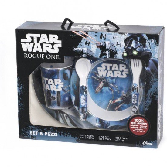 Set pentru masa melamina 5 piese Star Wars Rogue One Lulabi 8330500