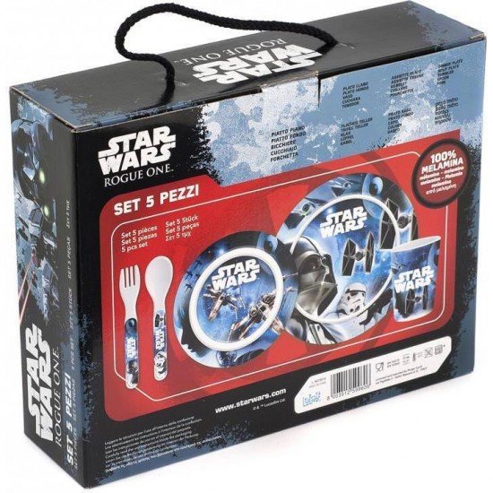Set pentru masa melamina 5 piese Star Wars Rogue One Lulabi 8330500