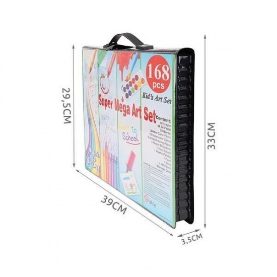 Set pentru pictura 168 piese cu geanta inclusa Iso Trade Negru MY17250