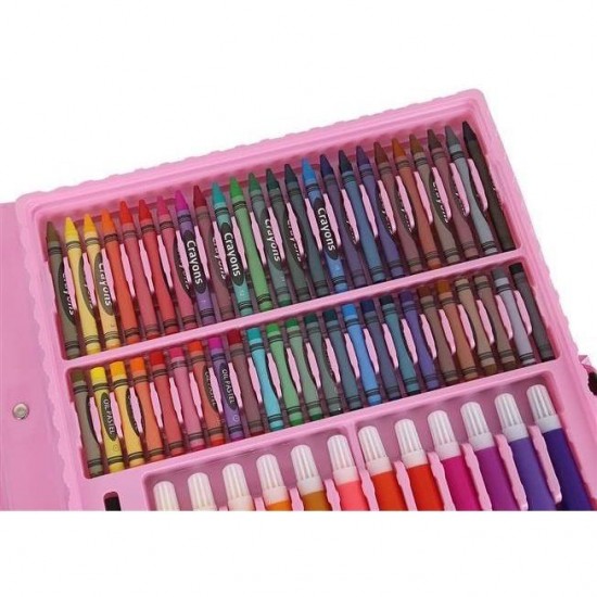 Set pentru pictura 168 piese cu geanta inclusa Iso Trade Roz MY17250
