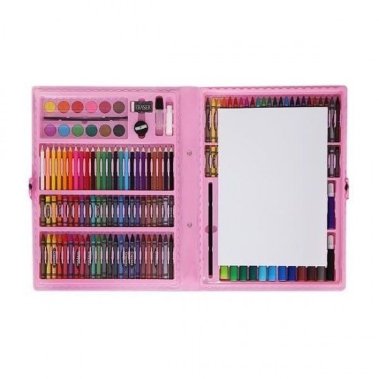 Set pentru pictura 168 piese cu geanta inclusa Iso Trade Roz MY17250