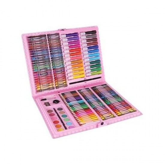 Set pentru pictura 168 piese cu geanta inclusa Iso Trade Roz MY17250