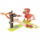 Set pista lansator Dinozaur cu 2 masinute incluse Iso Trade