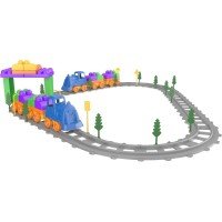 Set tren 93 piese Magic Blocks Ucar Toys