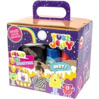 Set creativ Tubi Jelly cu 6 culori si un acvariu mic - Monstri Tuban TU3329
