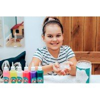 Set creativ Tubi Jelly cu 6 culori si un acvariu mic - Unicorn Tuban TU3328