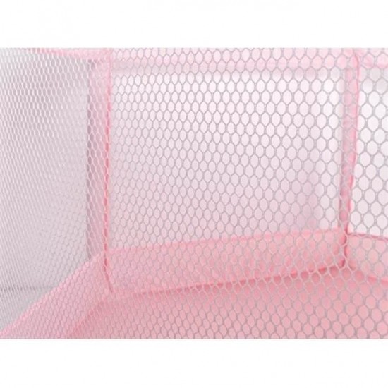 Tarc de joaca copii Textil 125x65 cm Roz Iso Trade MY6601