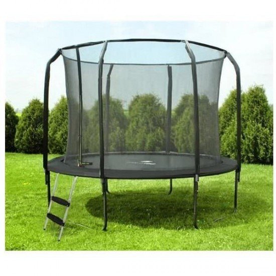 Trambulina de gradina 244 cm cu plasa si scarita Malatec
