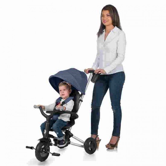 Tricicleta ultrapliabila Qplay Nova Albastru inchis