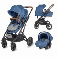 Carucior 3 in 1 ultracompact Coccolle Ravello Navy Blue