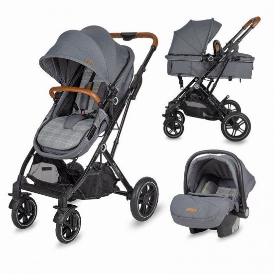 Carucior 3 in 1 ultracompact Coccolle Ravello Urban Grey