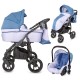Carucior modular Coccolle Dimona 3 in 1 Albastru