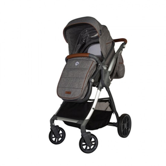 Carucior transformabil 3 in 1 Coccolle Acero Gri
