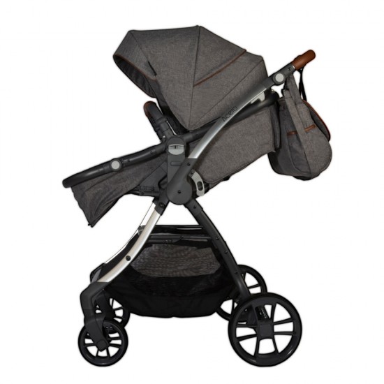 Carucior transformabil 3 in 1 Coccolle Acero Gri