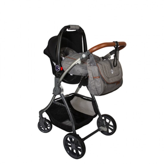 Carucior transformabil 3 in 1 Coccolle Acero Gri