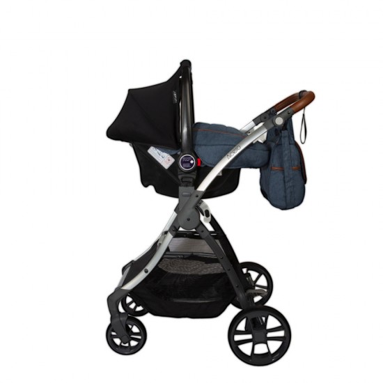 Carucior transformabil 3 in 1 Coccolle Acero Jeans