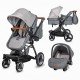 Carucior transformabil 3 in 1 Coccolle Ambra Urban Grey 2021