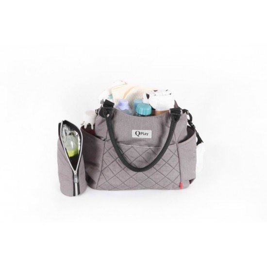 Geanta mamici Qplay Amy Negru