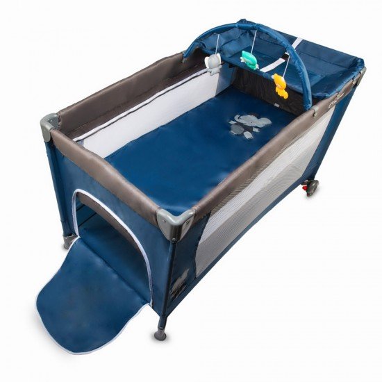 Patut bebe pliabil Coccolle Siesta Albastru