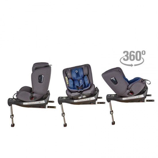 Scaun auto rotativ cu Isofix 0-36 kg Coccolle Astana Navy Blue