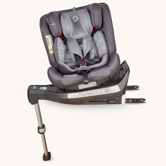 Scaun auto rotativ cu Isofix 0-36 kg Coccolle Astana Urban Grey