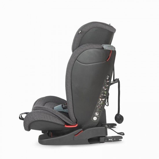 Scaun auto cu Isofix grupa 9-36 kg Elara Raven Gray